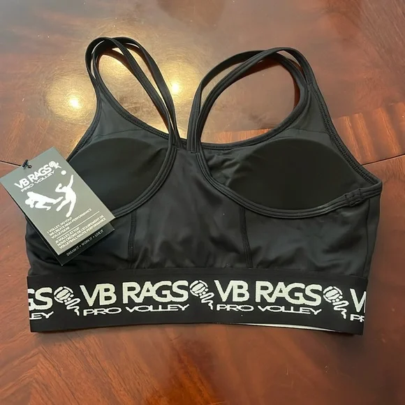 NWT VB Rags Hobbies Quick-Dry. Strappy Racerback Sports Bra. Size M. - Picture 2 of 12